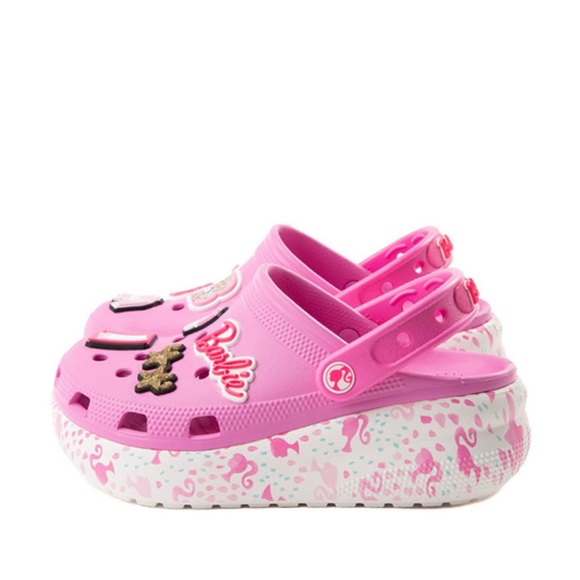 Barbie X Crocs Kids Cutie Crush Clog Taffy Pink NWT - Picture 3 of 5